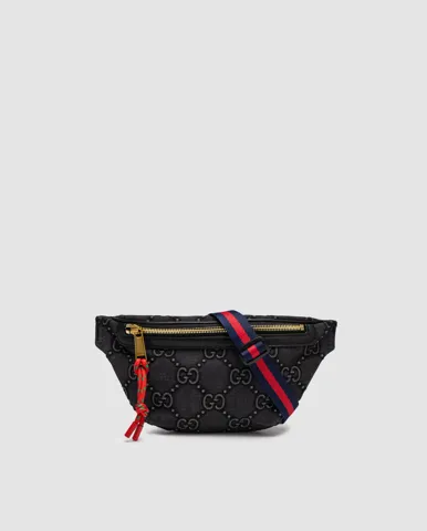 Gucci GG Denim Belt Bag Black
