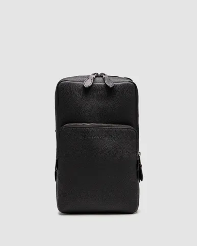 Coach Gotham Pack In Pebble Leather Black
