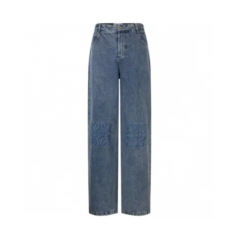 Loewe Anagram Baggy Jeans in Cotton