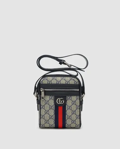 Gucci Ophidia GG Supreme Crossbody Bag Blue