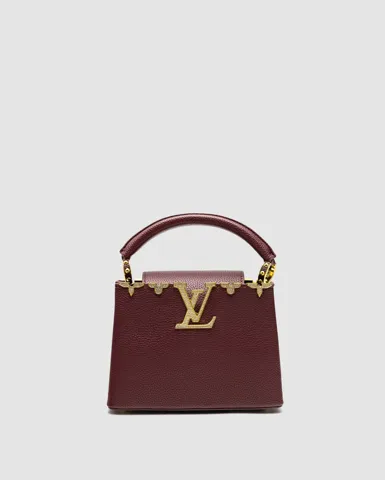 Louis Vuitton Capucines Mini Bag in Burgundy