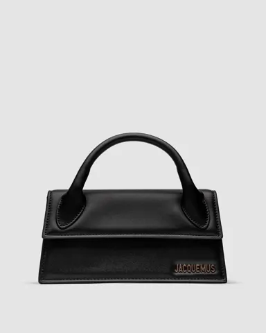 Jacquemus Le Chiquito Long Black Leather Top