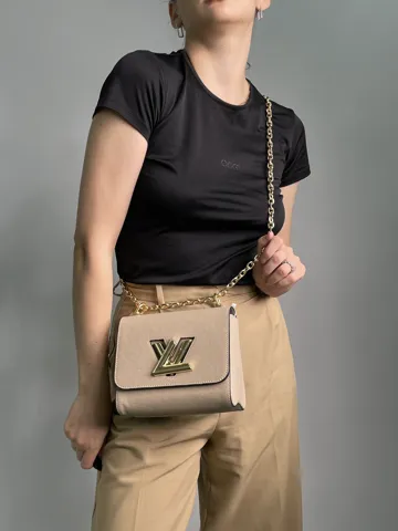 Louis Vuitton Medium Twist MM Epi Leather Beige