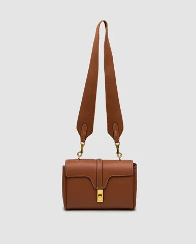 Celine Teen Soft 16 In Smooth Calfskin Tan Brown